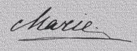 Signature de Maria en 1915